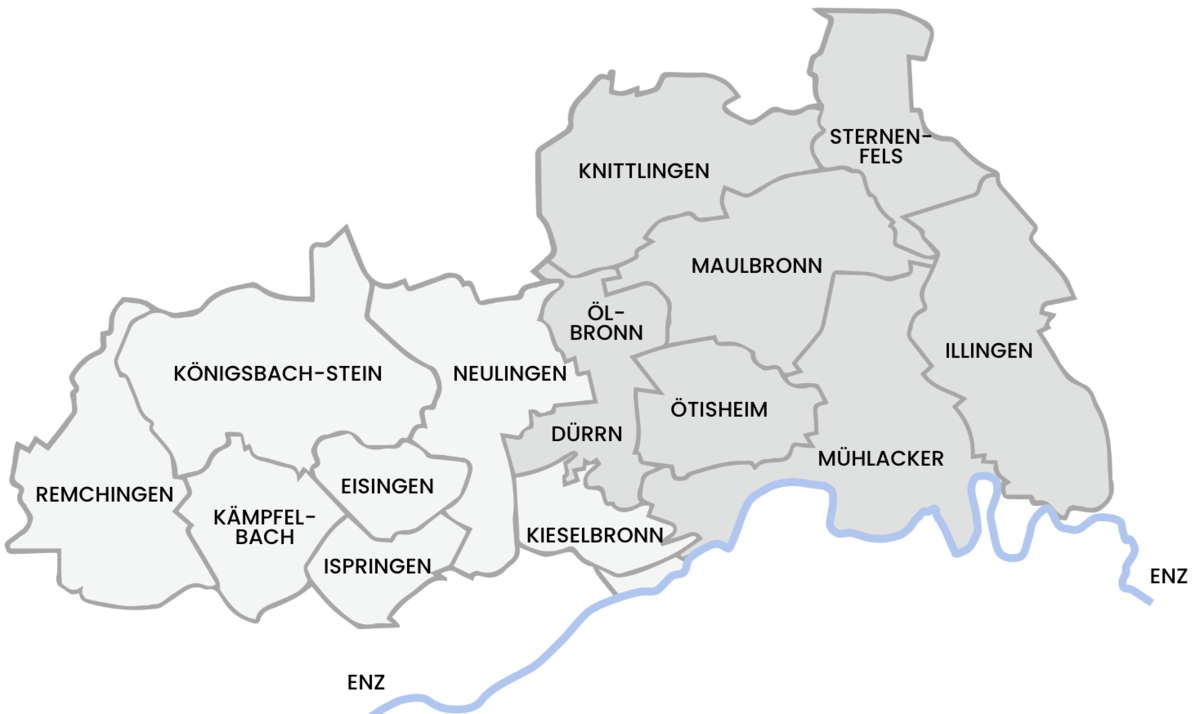 Karte Kraichgau-Stromberg